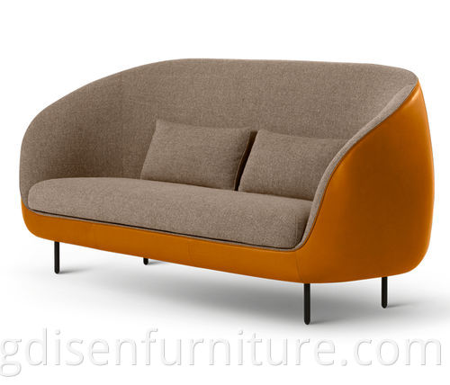 Modernes Design Holzrahmen und puderbeschichtete Bein Haiku 2-Sitzer-Sofa Wohnzimmersofas für Wohnzimmermöbel